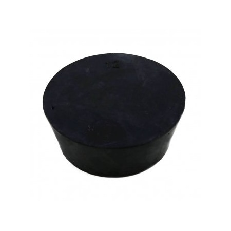 United Scientific Solid Rubber Stopper, Black, No 12, 5/pk, 5PK 259150-12